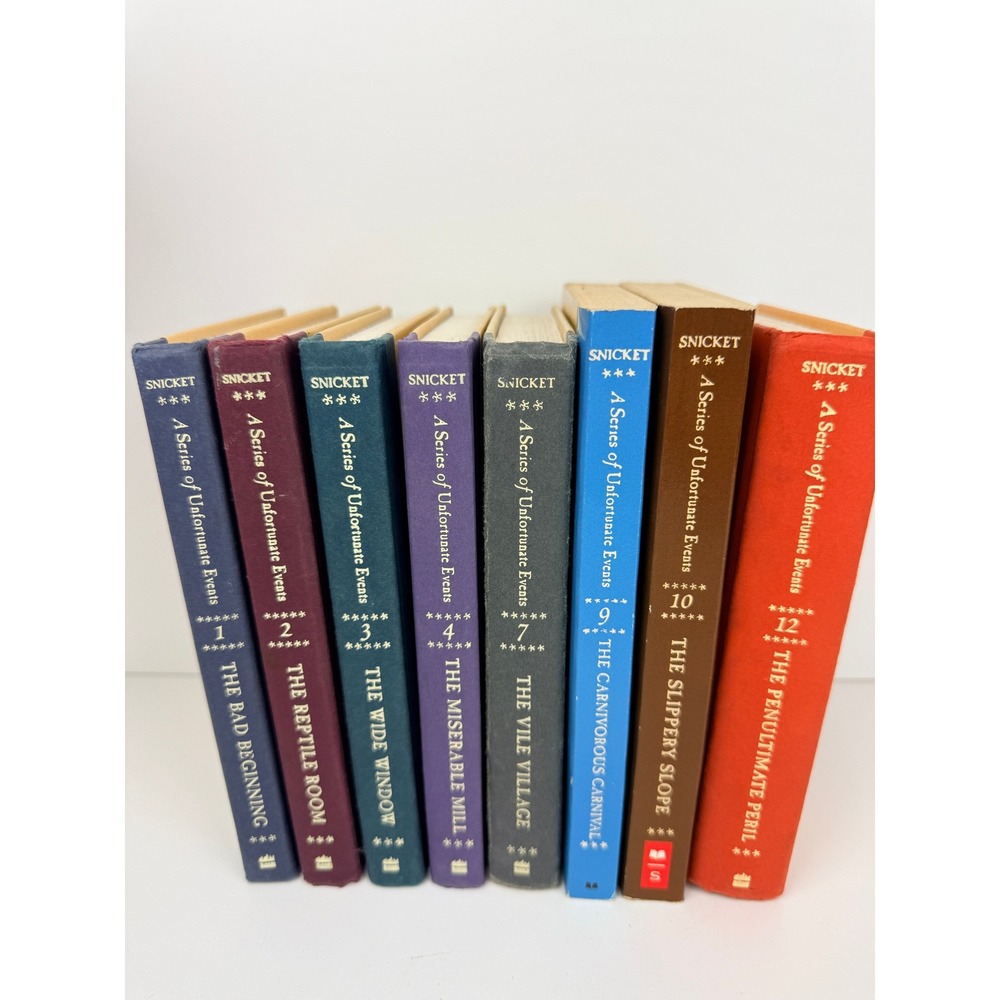 Lemony Snicket A Series of Unfortunate Events 8 Book Hardcover Lot Mixed Set - Picture 2 of 8
